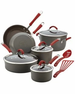 Top 10 😉 Rachael Ray 12pc Hard-Anodized Nonstick Cookware Set Home 🤩