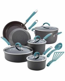 Promo 🌟 Rachael Ray Cucina 12pc Cookware Set Home 😀