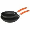 Best Sale 🔥 Rachael Ray Hard Anodized Nonstick 2pc Skillet Set Home Cookware ⌛
