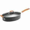 Best deal 👍 Rachael Ray 11in Hard Anodized Nonstick Covered Saute Pan Home Cookware 🔔