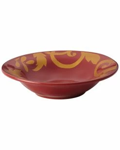 Best Pirce ✔️ Rachael Ray Gold Scroll 12.25in Serving Bowl Home Serveware ✔️