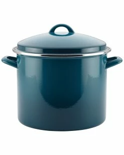 Brand new 😀 Rachael Ray Enamel On Steel 12-Quart Covered Stockpot Home Cookware 🔔