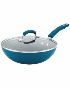 Brand new ❤️ Rachael Ray Porcelain II Nonstick 11in Stir Fry Home Cookware 👍