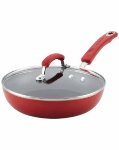 Cheap 🌟 Rachael Ray Classic Brights Collection Deep Skillet Home Cookware ⭐