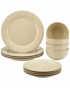 Best reviews of 😉 Rachael Ray Cucina 12-Piece Stoneware Dinnerware Set Home 🤩