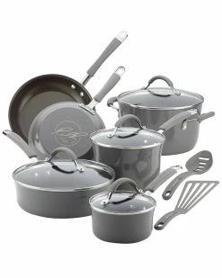 Top 10 ✔️ Rachael Ray Cucina Nonstick 12pc Cookware Set Home 🤩