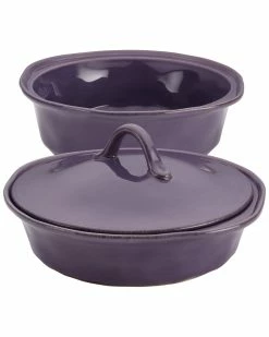 Deals ⌛ Rachael Ray Cucina Stoneware 3-Piece Round Casserole & Lid Set Home Cookware 🎁