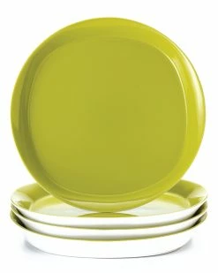 Promo 💯 Rachael Ray Dinnerware Round & Square Collection Set Of 4 Dinner Plates Home 🌟