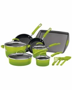 Deals 🔔 Rachael Ray Classic Brights Hard Enamel Nonstick Cookware Set Home 💯