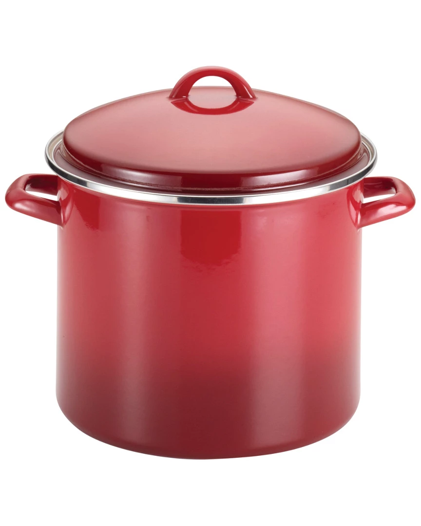 Outlet π₯° Rachael Ray 12qt Enamel On Steel Covered Stock Pot Home Cookware β
