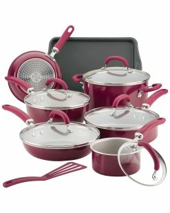 Hot Sale 🔔 Rachael Ray Create Delicious Aluminum Nonstick Cookware Set Home 🎉