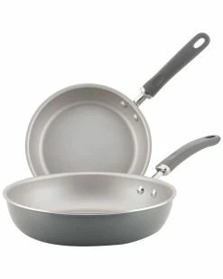 Wholesale 🤩 Rachael Ray Create Delicious Aluminum Nonstick Skillet Twin Pack Home Cookware ⌛