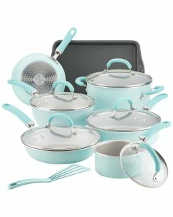 Best Sale 😍 Rachael Ray Create Delicious Aluminum Nonstick Cookware Set Home 💯