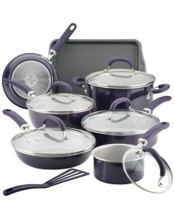 New 🛒 Rachael Ray Create Delicious Aluminum Nonstick Cookware Set Home 🧨