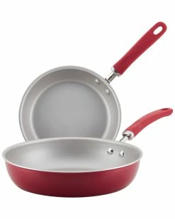 Coupon 🛒 Rachael Ray Create Delicious Aluminum Nonstick Skillet Twin Pack Home Cookware ❤️