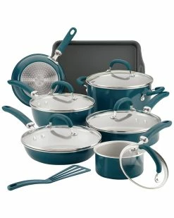 Hot Sale 🧨 Rachael Ray Create Delicious Aluminum Nonstick Cookware Set Home ❤️