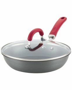 Deals 💯 Rachael Ray Create Delicious Hard Anodized Aluminum Nonstick Deep Skillet Home Cookware 🔥