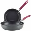 Best Sale 🔥 Rachael Ray Create Delicious Nonstick Deep Skillet Twin Pack Home Cookware 🎁