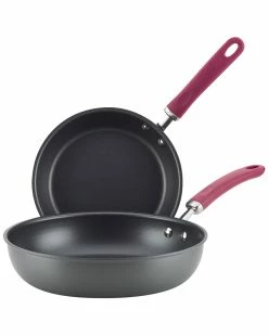 Best Sale 🔥 Rachael Ray Create Delicious Nonstick Deep Skillet Twin Pack Home Cookware 🎁