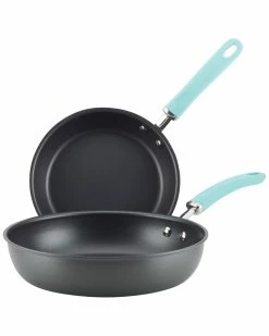 Budget 🤩 Rachael Ray Create Delicious Nonstick Deep Skillet Twin Pack Home Cookware 👏