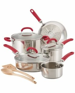 Discount ✔️ Rachael Ray Create Delicious Stainless Steel Cookware Set Home 🛒