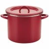 Best Sale ⭐ Rachael Ray Create Delicious Enamel On Steel Stockpot Home Cookware ❤️
