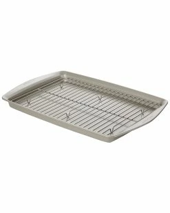 New 😀 Rachael Ray Nonstick Bakeware Jumbo Cookie Pan Home Cookware 🎉