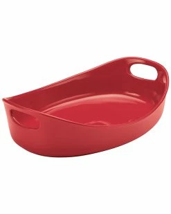 New 🎉 Rachael Ray Stoneware Bubble & Brown Oval Baker Home Cookware ❤️