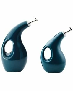 Buy 🤩 Rachael Ray Ceramic Evoo Oil And Vinegar Dispensing Bottle Set, 2pc Home Kitchen Tools & Gadgets 🎁