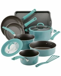 Brand new 😍 Rachael Ray Cook + Create Aluminum Nonstick Cookware Set, 10pc Home ⌛