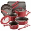 Flash Sale 🧨 Rachael Ray Cook + Create Aluminum Nonstick Cookware Set, 10pc Home 😍