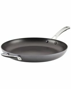 Flash Sale ❤️ Rachael Ray Cook + Create Hard Anodized Nonstick Frying Pan With Helper Handle, 14in Home Cookware 🛒