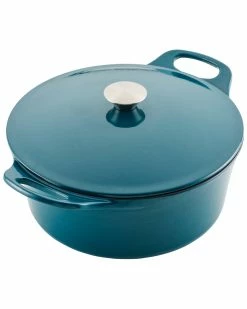 Best Pirce 😉 Rachael Ray Enameled Cast Iron Dutch Oven Casserole Pot With Lid, 5-Quart Home Cookware ⌛