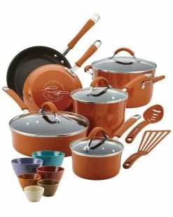 Cheap ✨ Rachael Ray Cucina Hard Enamel Nonstick Cookware And Prep Bowl Set, 18pc Home 😀