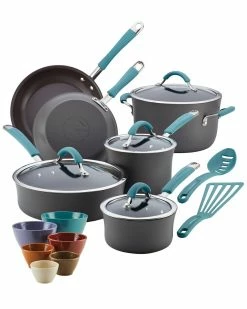Cheapest 🤩 Rachael Ray Cucina Hard-Anodized Nonstick Cookware And Prep Bowl Set, 18pc Home 🤩