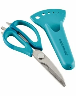 Discount 👍 Rachael Ray Professional Multi Shear Kitchen Scissors With Herb Stripper And Sheath Home Kitchen Tools & Gadgets 🎁