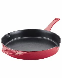 Wholesale 😀 Rachael Ray Cast Iron 12" Enameled Skillet Home Cookware 🥰
