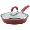 New 🎉 Rachael Ray Create Delicious Aluminum Nonstick Covered Skillet Home Cookware ✔️