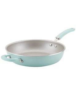 Best deal 👏 Rachael Ray Create Delicious Enameled Aluminum 12in Skillet Home Cookware 🛒
