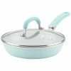 Outlet ✔️ Rachael Ray Create Delicious Enameled Aluminum 9.5in Skillet Home Cookware 💯