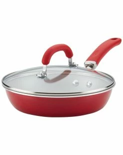Coupon 🧨 Rachael Ray Create Delicious Enameled Aluminum 9.5in Skillet Home Cookware 🌟