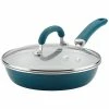 Best Sale 🎁 Rachael Ray Create Delicious Enameled Aluminum 9.5in Skillet Home Cookware 🎁