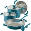 Hot Sale 🧨 Rachael Ray Create Delicious Enameled Aluminum Cookware Set Home 🤩