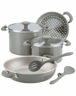 Promo 🔥 Rachael Ray Get Cooking Aluminum 8pc Set Home Cookware ✔️