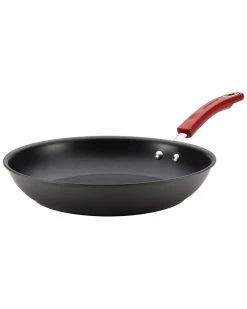 Outlet 🎉 Rachael Ray Hard-Anodized Nonstick 12.5in Skillet Home Cookware 😀