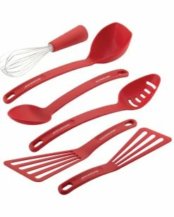 Deals ✨ Rachael Ray Nylon Nonstick Tools Set Red 6-Piece Set Home Kitchen Tools & Gadgets 🧨