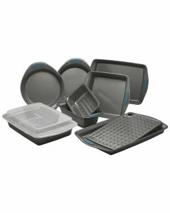 Hot Sale ⭐ Rachael Ray Yum-o! Nonstick Bakeware 10pc Set Home Cookware ❤️