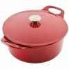 Coupon 🛒 Rachael Ray Enameled Cast Iron Dutch Oven Casserole Pot With Lid, 5-Quart Home Cookware ❤️